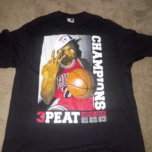 Michael Jordan 3peat t shirt